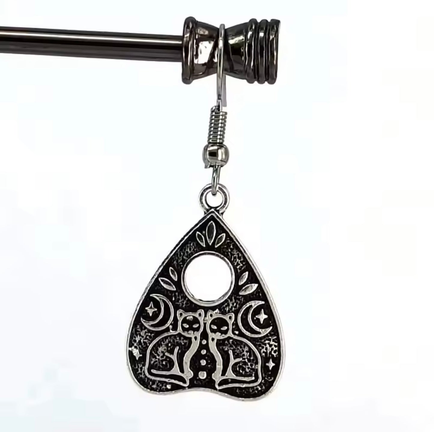 Witchy Ouija Cat Earrings