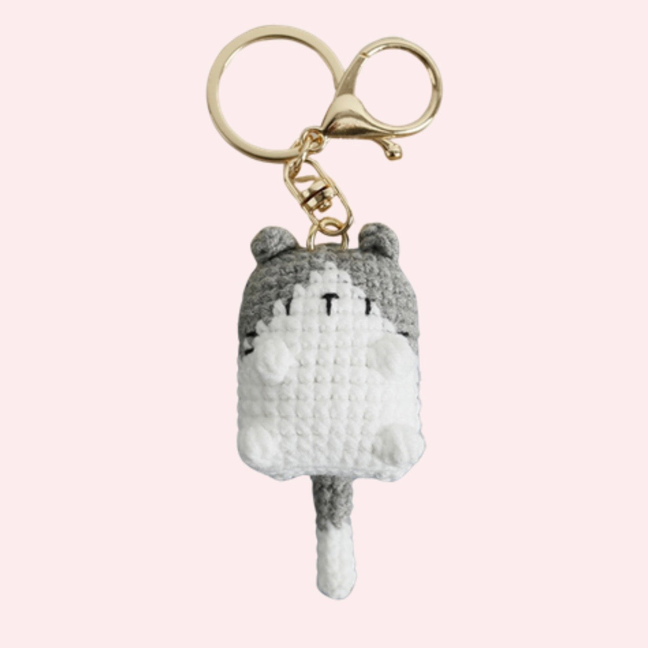 Crochet Kitten Keychain