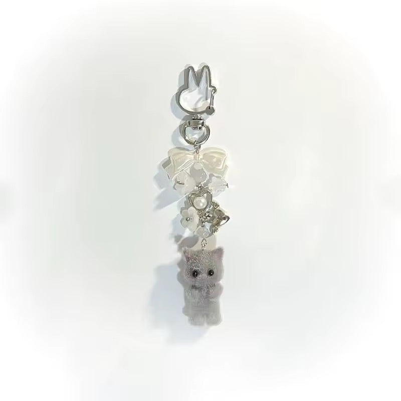 Fuzzy Cat Bag Charm