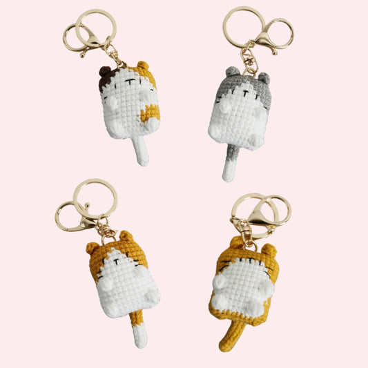 Crochet Kitten Keychain