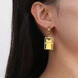 Cats in Boxes Earrings