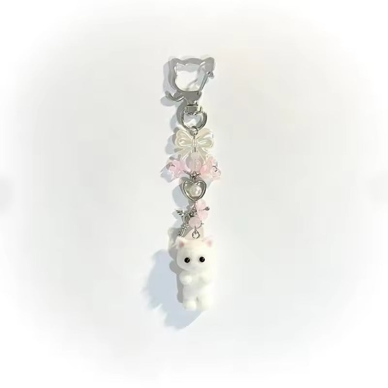 Fuzzy Cat Bag Charm