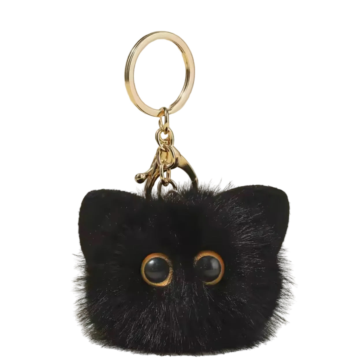 Cat Puff Ball Purse Charm