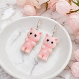 Calico Fuzzy Cat | Cat Earrings