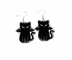 Cats in Spooky Costume Earrings