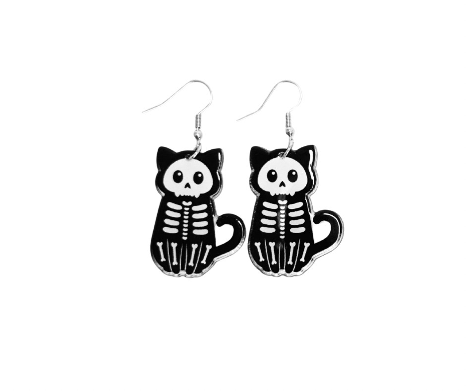 Cats in Spooky Costume Earrings