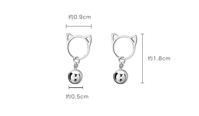 Lariat Necklace & Cat Head Earrings