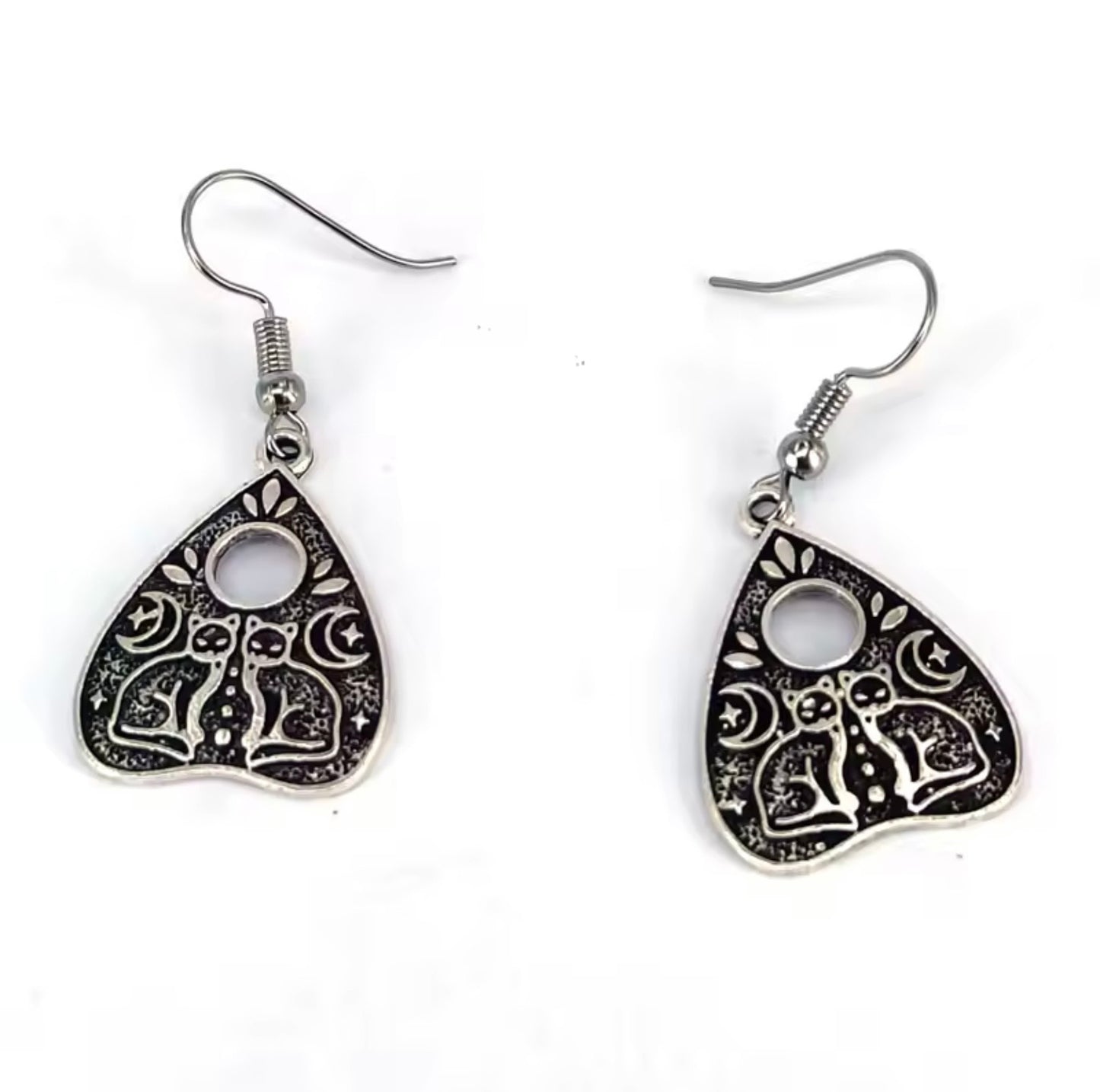 Witchy Ouija Cat Earrings